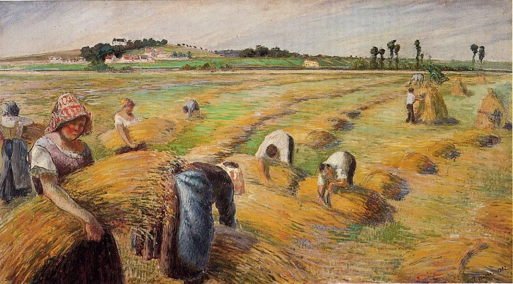 Camille Pissarro The Harvest 1882